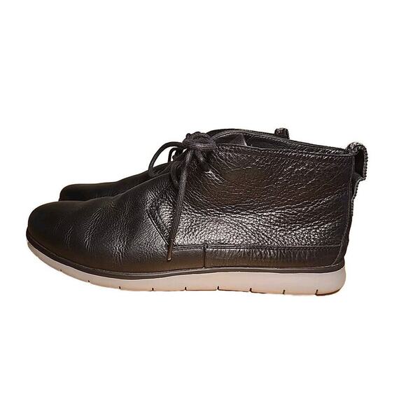 UGG FREAMON WATERPROOF LEATHER Black ULTRA LIGHT CHUKKA Boot MENS US SIZE 14 - Picture 3 of 7